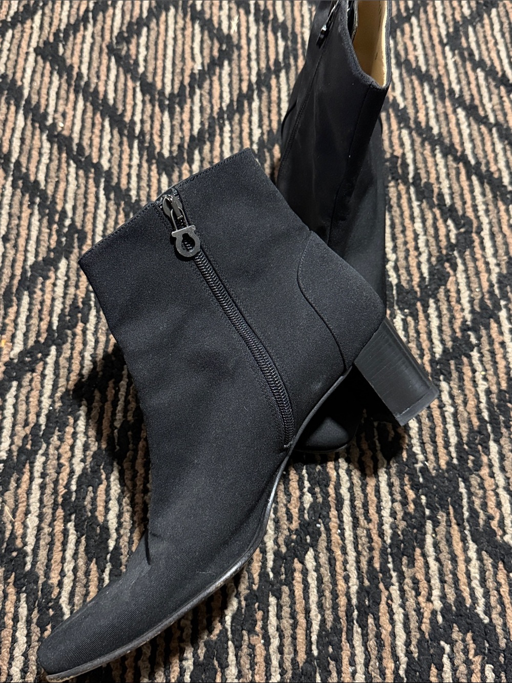 Salvatore Ferragamo Black Ankle Boots
